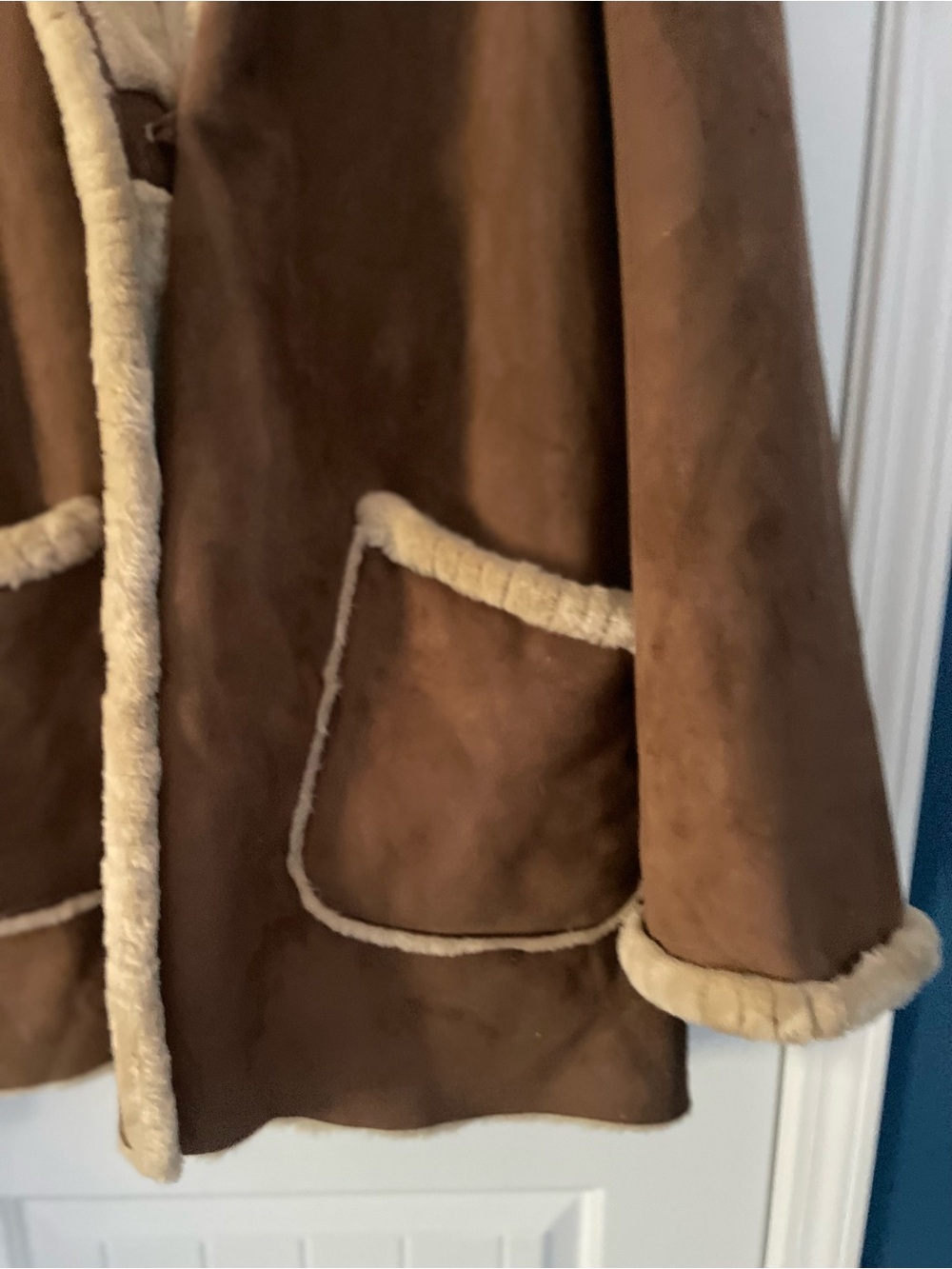 Jones New York Brown and Cream Teddy Jacket - Picture 2 of 7